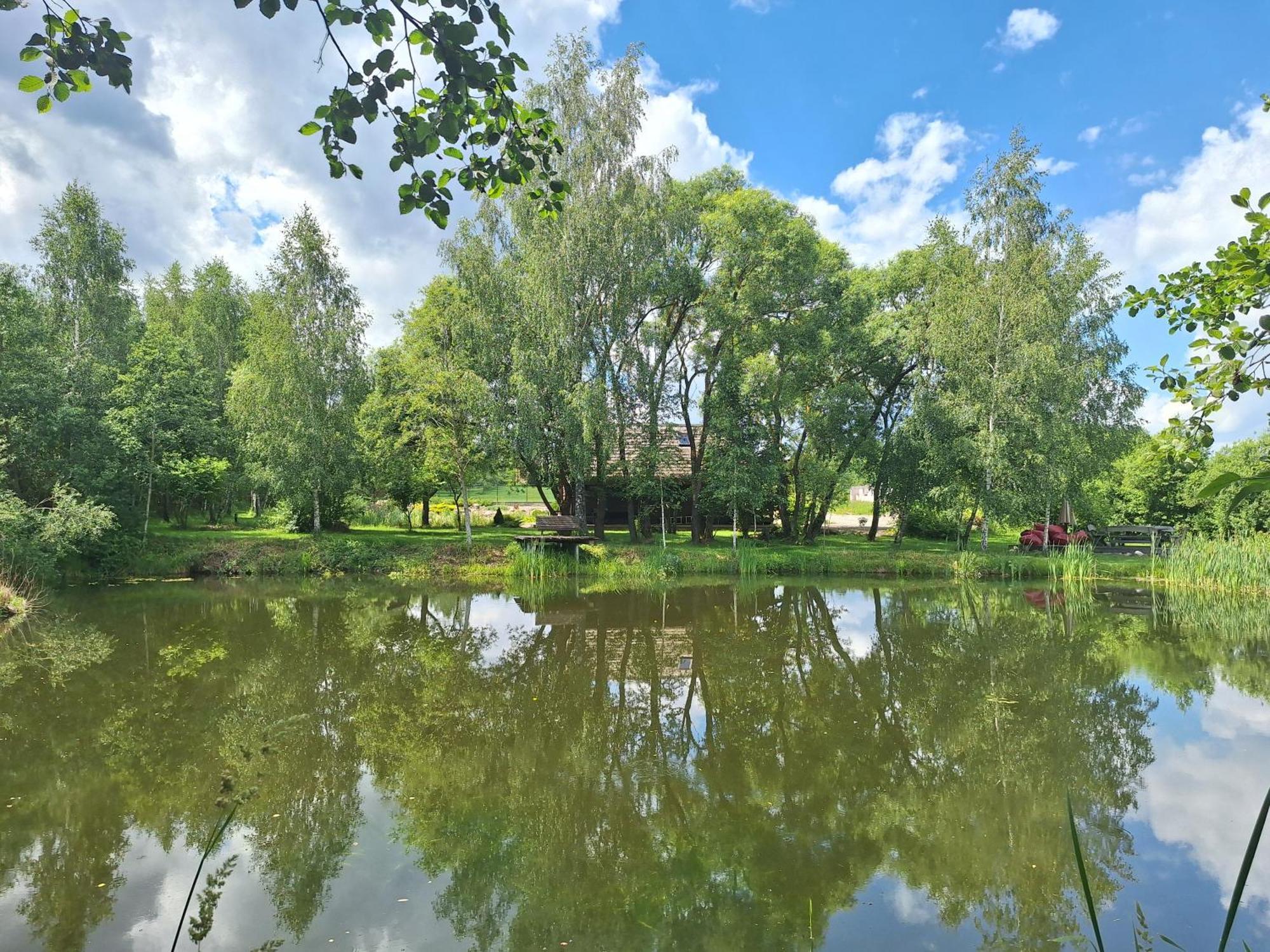 Akmeninis Bebras Villa Zemaiteliai Exteriör bild