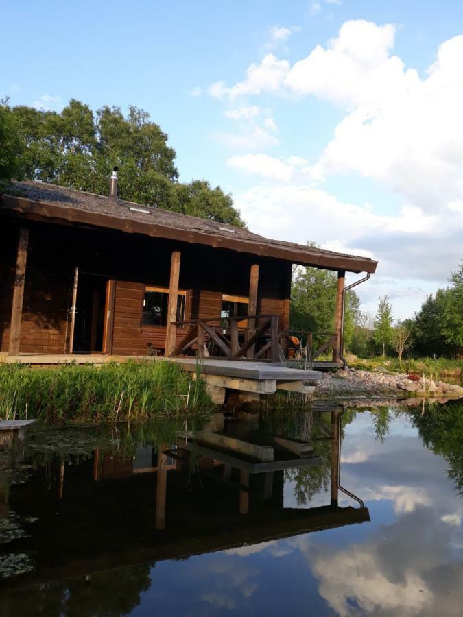 Akmeninis Bebras Villa Zemaiteliai Exteriör bild